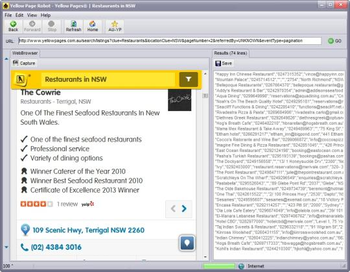 YellowPageRobot Australia Edition screenshot