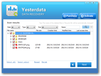 Yesterdata Data Recovery screenshot 3