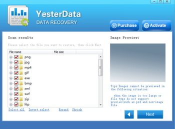 Yesterdata Data Recovery screenshot 4