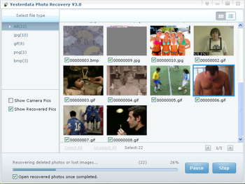 Yesterdata Photo Recovery screenshot 5