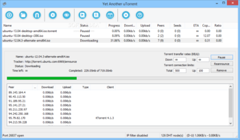 Yet Another uTorrent screenshot