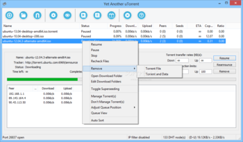 Yet Another uTorrent screenshot 2
