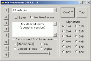 YGS Metronome screenshot