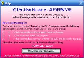 YM Archive Helper screenshot