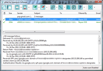 yMail screenshot