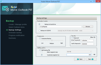 Yodot Move Outlook PST screenshot 5