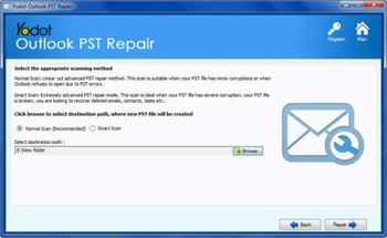 Yodot Outlook PST Repair screenshot