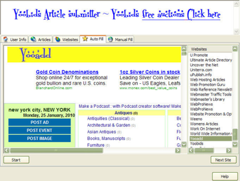 Yoobids Article Submitter screenshot