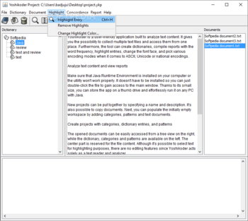Yoshikoder screenshot 5