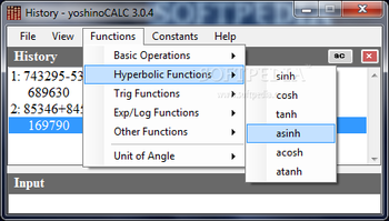 yoshinoCALC screenshot 4