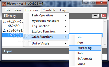 yoshinoCALC screenshot 6