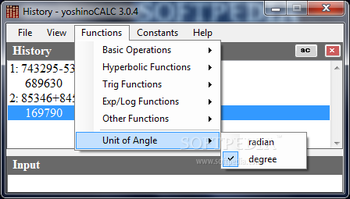 yoshinoCALC screenshot 7