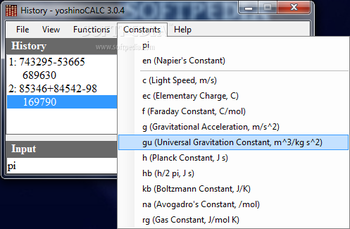 yoshinoCALC screenshot 8