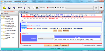 You Can Author File Scripts screenshot
