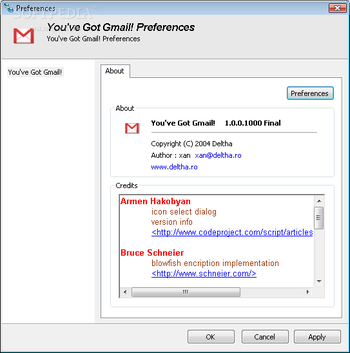 You've Got Gmail for Trillian screenshot 2