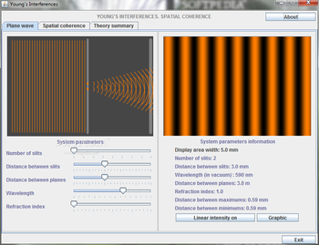 Young's experiment screenshot