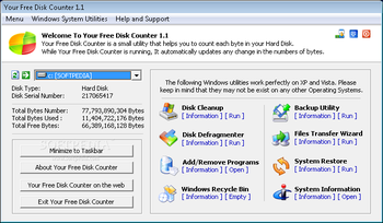 Your Free Disk Counter screenshot