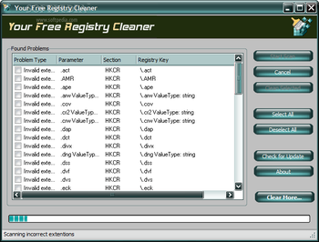 Your Free Registry Cleaner screenshot
