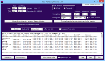 Your Planetary Transits screenshot 2