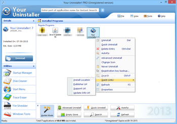 Your Uninstaller! PRO screenshot
