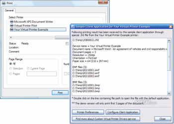 Your Virtual Printer Example screenshot 3