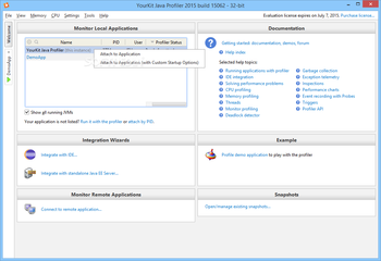 YourKit Profiler screenshot