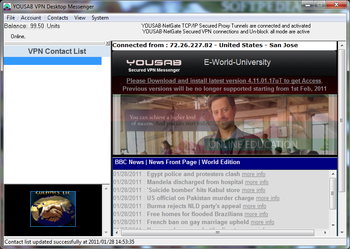 YouSAB VPN Desktop Messenger (formerly YouSAB Messenger) screenshot