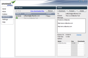 YouSendIt Express for U3 screenshot 3