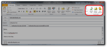 YouSendIt Plug-in for Outlook screenshot 2