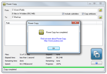 Youtica Power Copy screenshot