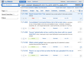 YouTrack screenshot