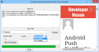 Youtube And Facebook Video Downloader screenshot