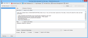 YouTube Bulk Uploader for the Lazy screenshot 2