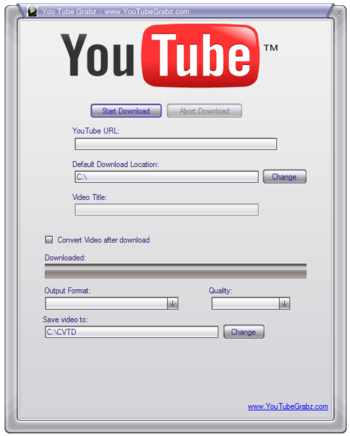 YouTube Downloader Grabz screenshot