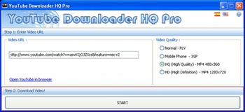 YouTube Downloader HQ Pro screenshot