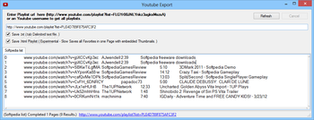 Youtube Export screenshot