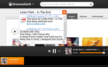 YouTube Lyrics For Internet Explorer  screenshot 4
