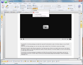 YouTube Package screenshot