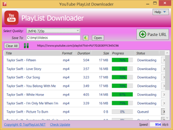YouTube PlayList Downloader screenshot