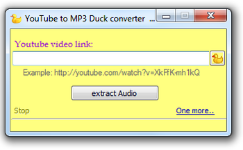 YouTube to MP3 Duck Converter screenshot