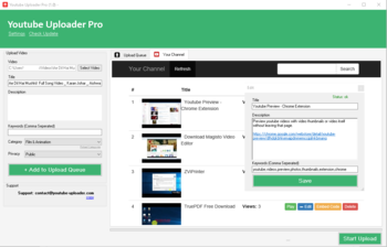 Youtube Uploader Pro screenshot