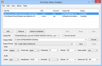 YouTube Video Grabber screenshot