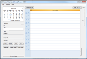 Youtube Video Scheduler & Renamer screenshot