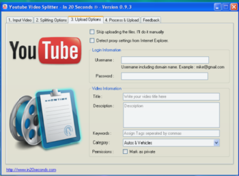 Youtube Video Splitter & Uploader screenshot