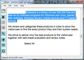 yRead Portable screenshot