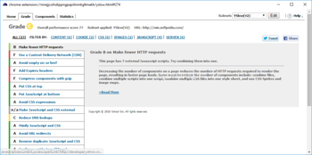 YSlow for Chrome screenshot 3