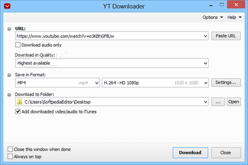 YT Downloader screenshot