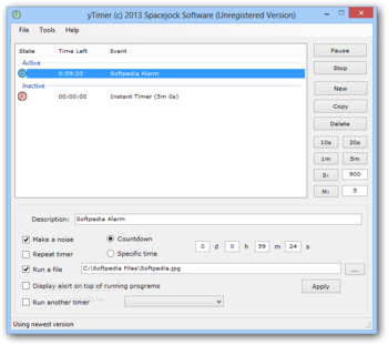 yTimer Portable screenshot
