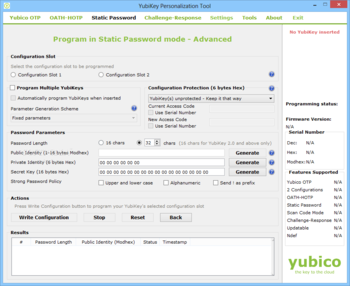 YubiKey Personalization Tool screenshot 3