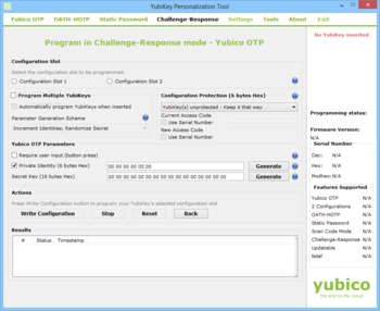 YubiKey Personalization Tool screenshot 4